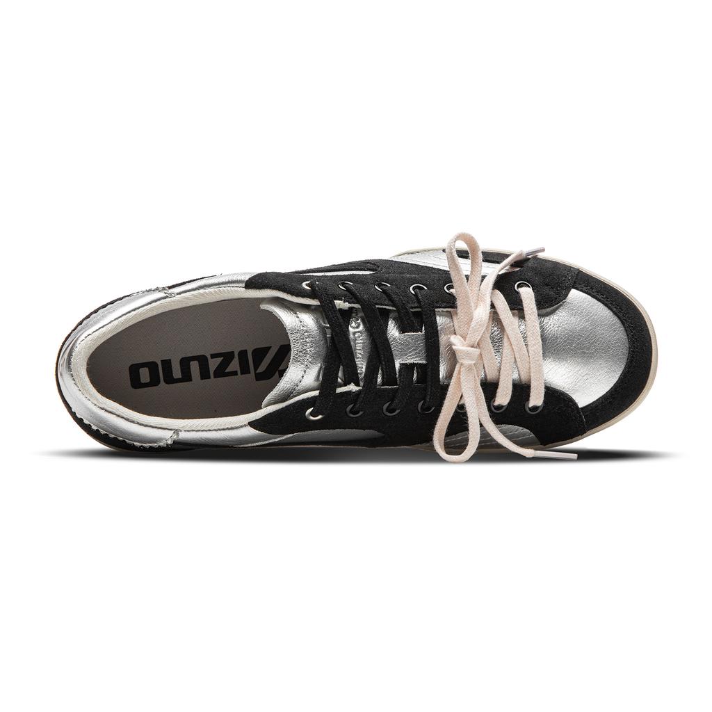 Mizuno CT CLUB Low Top Skateboard Shoes Unisex Black Silver D1GH261013