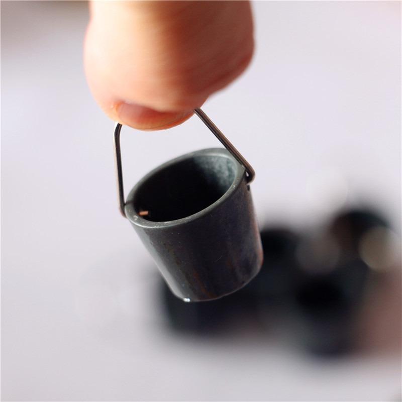 Mop Bucket 1 Set 1:12 Dollhouse Miniature Resin Kitchen Garden Classic Pretend Play Furniture Toys Creative Gifts