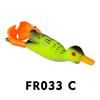 10 Color Floating Duck 9cm Rotating Webbed Road Sub Bait 11g Rotating Tractor Fish Bait Torpedo Frog Biomimetic Bait Lure