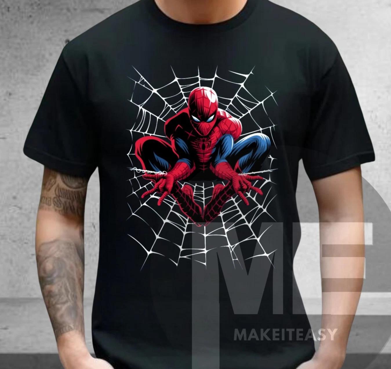 Men s and Women s T-shirts Spider-man Amazing Spider-man Unisex T-Shirt Black, Blue, Red Tee Fan Gift S