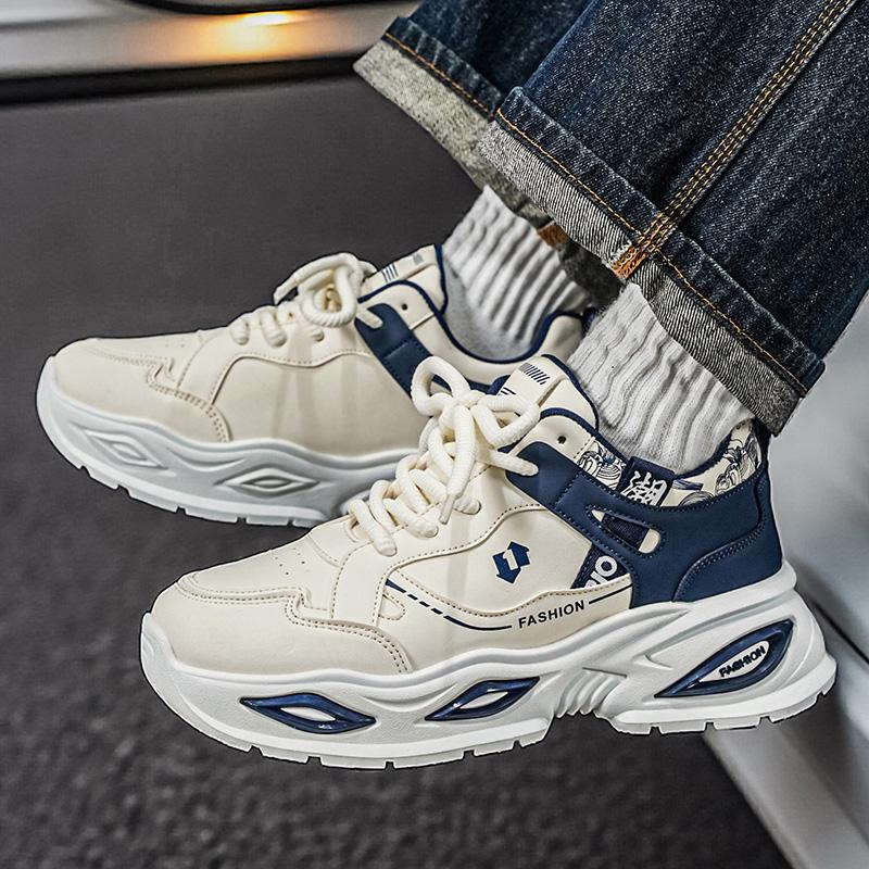 New Fashion New Men's Fashion Casual Low Top Sports Shoes Students Thick Sole Comfortable Sneakers Boys Male Classic Breathable Basketball Shoes