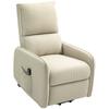 Electric Reclining Lift Chair with Remote Control and Fabric Pocket, Beige