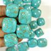 Cabochon Cuscino Turchese Rame Acqua, Pietra Preziosa Turchese, Pietra per Gioielli Fatta a Mano per Anello Pendente, Turchese Sfuso