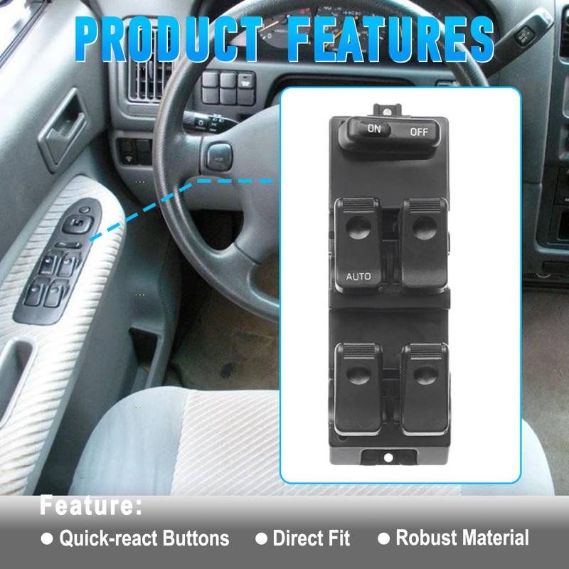 Left Driver Side Master Electric Power Window Control Switch BC8E-66-350A for Mazda MPV,Protege 1996 1997 1998