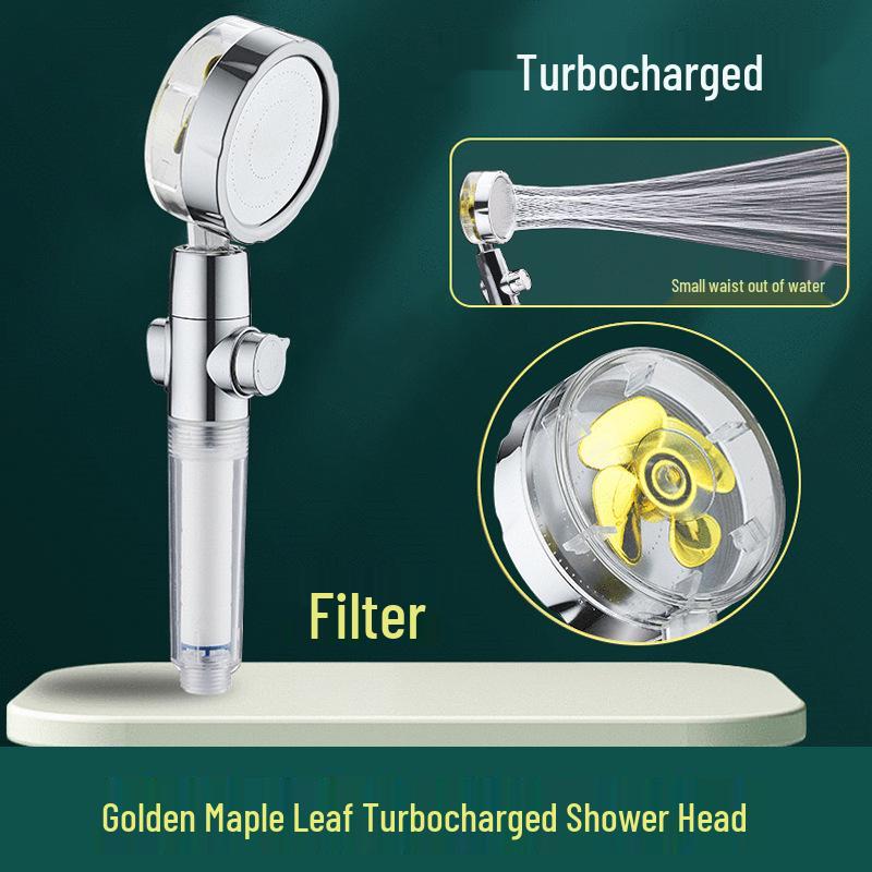 Adjustable Pressurized Handheld Shower Head with Massage & Water-Saving Features