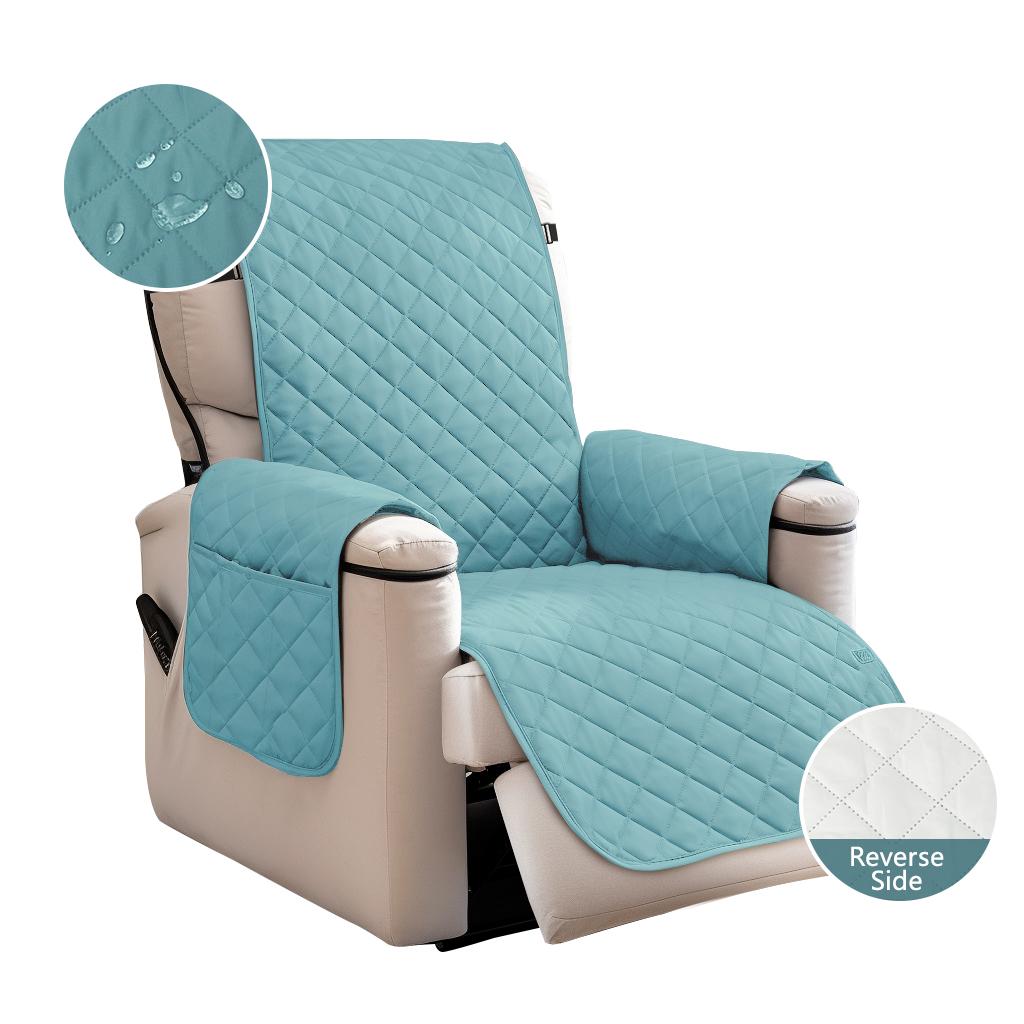 100% Waterproof Recliner Chair Covers Recliner Cover Non-Slip Dog Chair Cover Washable Slipcover With Pocket Elastic Straps
