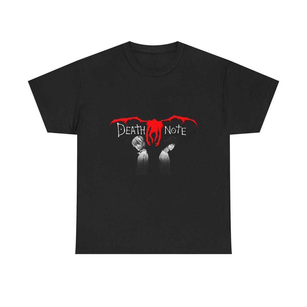Death Note Unisex Heavy Cotton Tee, Anime Tee, Kira vs L Death Note Graphic Tee