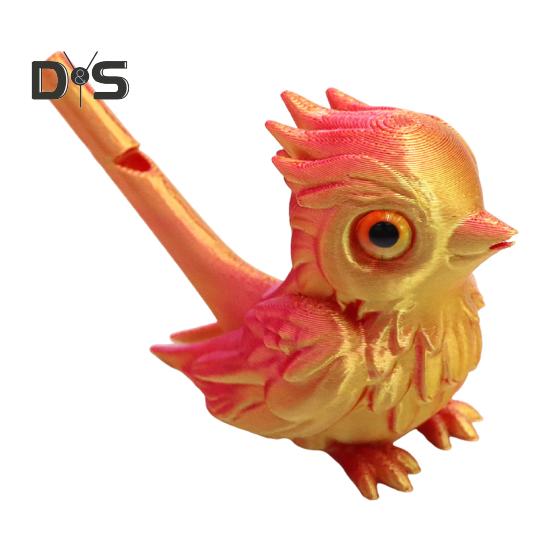 

Пташиний свисток для дітей та дорослих, водяний свисток у формі птаха, 3D-друкований барвистий пташиний свисток, іграшка-свисточок, подарунок для хлопчиків, дівчаток, днів народження, вечірок золотистий/червоний