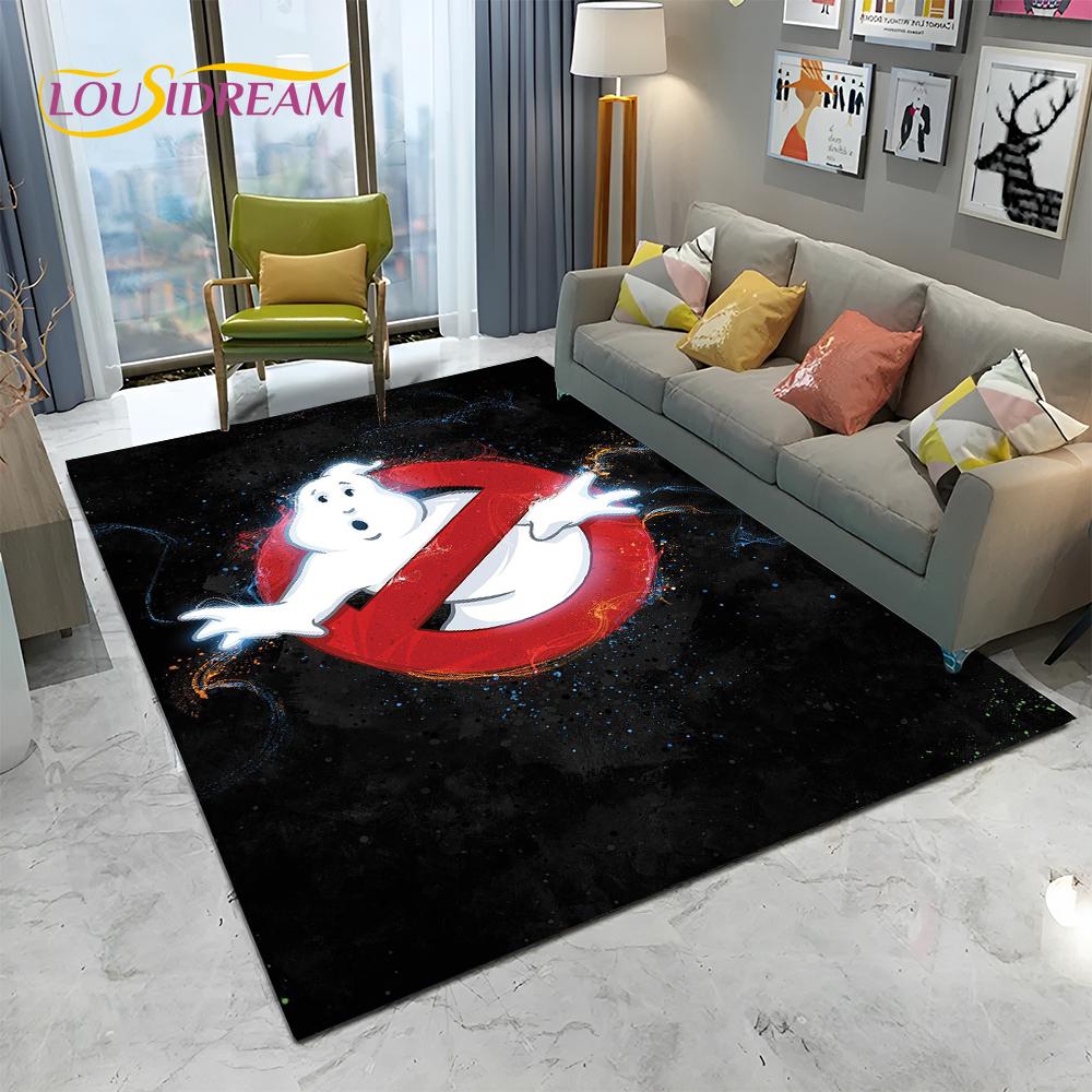 Horrorfilm G-Ghostbusters Cartoon Teppich für Zuhause Wohnzimmer Schlafzimmer Sofa Fußmatte Dekor, Kinder Teppich rutschfeste Bodenmatte