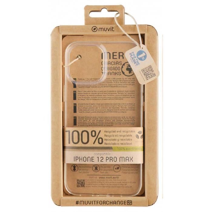 MUVIT FUNDA RECYCLETEK Transparente for Change MCCRS0049 Para Apple IPHONE 12 Pro Max