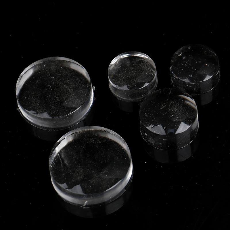 5Pcs Nail Seal Stamp Template Replacement Transfer Stamper Silicone Refill Head