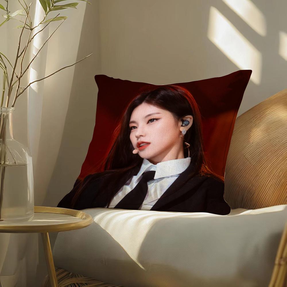 Hot singer IITZY YYeji Pillow Case pillowcase doublesided printed sofa cushion bedroom headboard