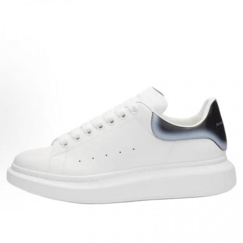 Original Mcqueen White Shoes Cowhide Versatile Board Shoes Men'S And Women'S Platform Muffin Shoes Increased By 5Cm