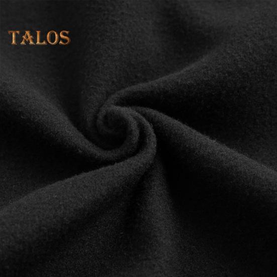 Men Cloak Coat High Collar Long Sleeve Street Style Windbreaker Solid Color Irregular Hem Mid-Length Outwear Punk Style Winter Outerwear