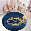 1PC round rug Nassr Football Club Crest Printed Round Area Rug ,Rug For Home Office, Round Chair Rug, Decorative Carpet Fan gifts Christmas gift