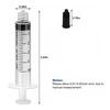 100PCS 5ml Sterile Luer Lock Syringe with Cap, Individually Wrapped, for Liquid Glue, Epoxy, Resin Dispensing