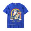 Corgi reitet Dinosaurier T-Rex Lustig Weltraum Galaxie Regenbogen Geschenke Premium T-Shirt Neueste Herren T-Shirts Baumwolle Oberteile & T-Shirts Gruppe