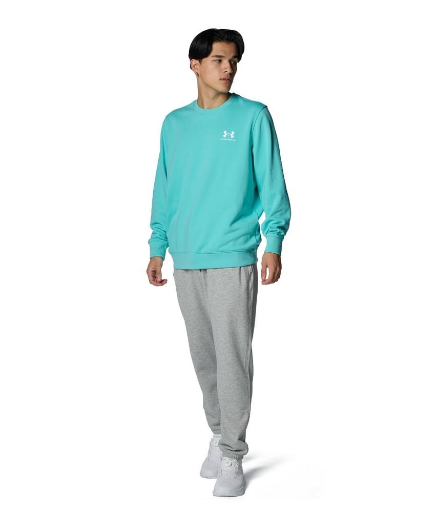 UA ESSENTIAL TERRY CREW Radial Turquoise XL [Under Armour] //