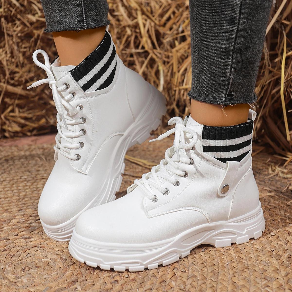 

Fashion Women Ankle Boots New Plush Warm Snow Booties Winter Fur Chunky Boots Women Fashion Outdoor Luxury Women Shoes Botas De Mujer 36 белый