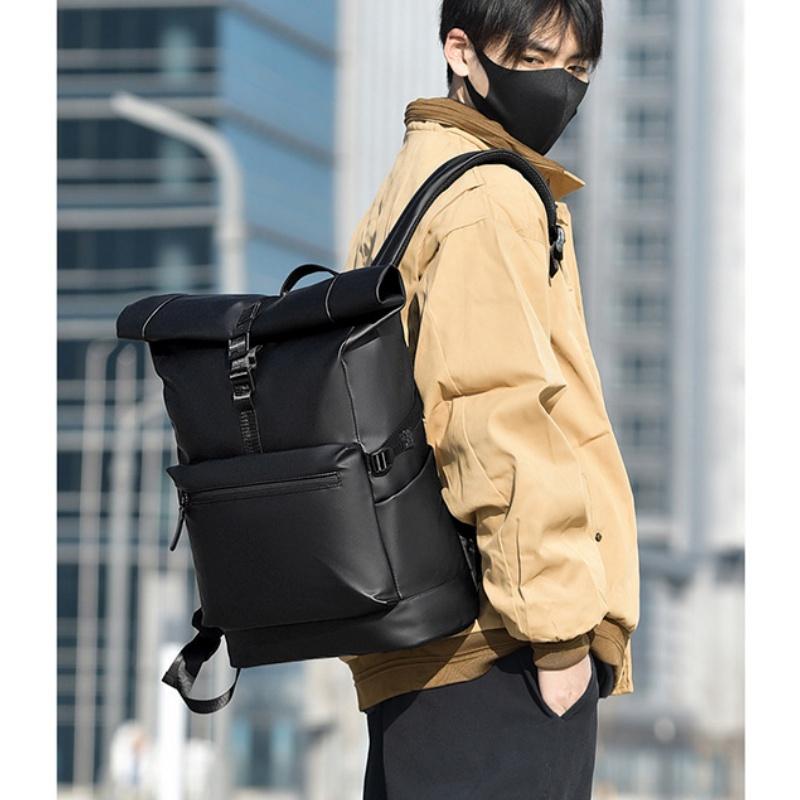 WEIXIER 2026 New Large Capacity Men's Backpacks High-end PU Waterproof Male Business Computer Bag Multi Layer Expandable Waterproof Travel Rucksacks