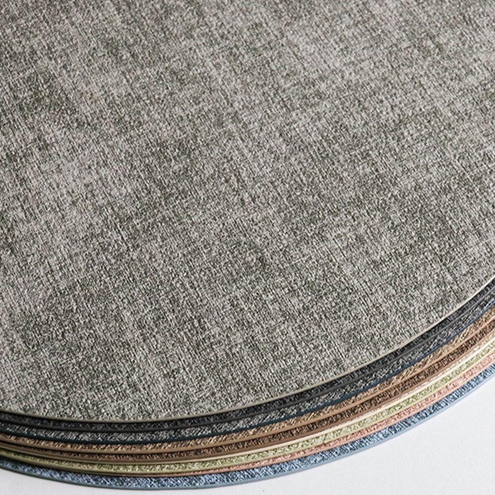 Large Round Placemat PVC Cup Mat Waterproof Table Mat Drink