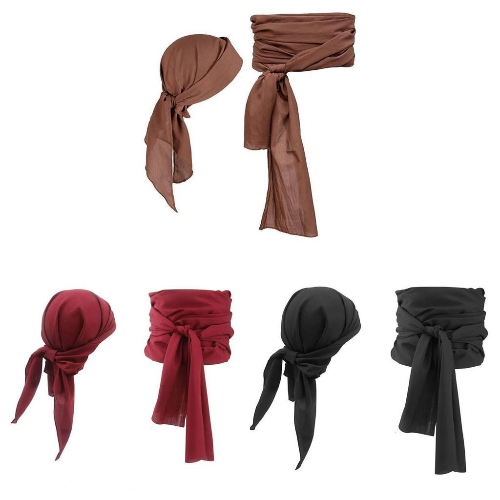 Pirat Kostüm Zubehör Mittelalter Renaissance Pirat Kopftuch und Schärpe Kleidung