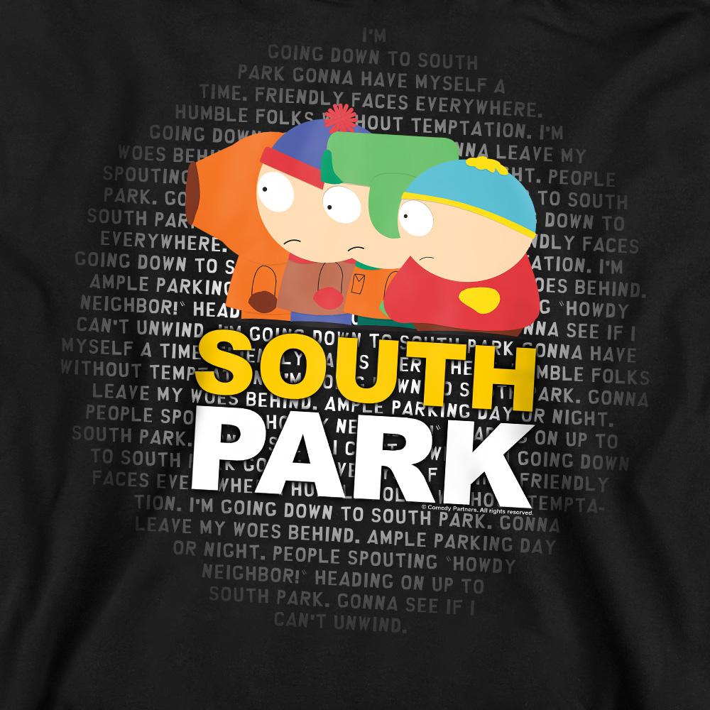 South Park Unisex Adult Lyrics Sweatshirt