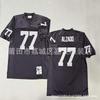 Rugby Jersey Oakland Raiders Retro Style Embroidered Football Uniform Mens Cotton Sport Shirt