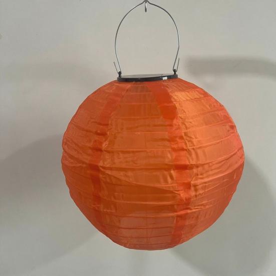 25/30CM Skládací solární lucerna s držadlem IP44 Vodotěsná Venkovní zahradní závěsná Čínská tradiční dekorativní LED látková lucerna