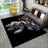 Astronaut Traum Universum Raumfahrer 3D Weltraum Cartoon Teppich für Wohnzimmer Schlafzimmer Dekoration, Rutschfest für Sofa Fußmatte Kinder