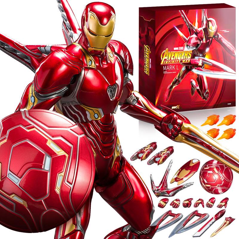 ZD Toys Залізна Людина Фігурка Марк 35 Червоний Снаппер Залізна Людина МК 24 МК 22 МК 47 Тоні Старк Фігурка Залізної Людини Екшн Колекційна Іграшка Подарунок