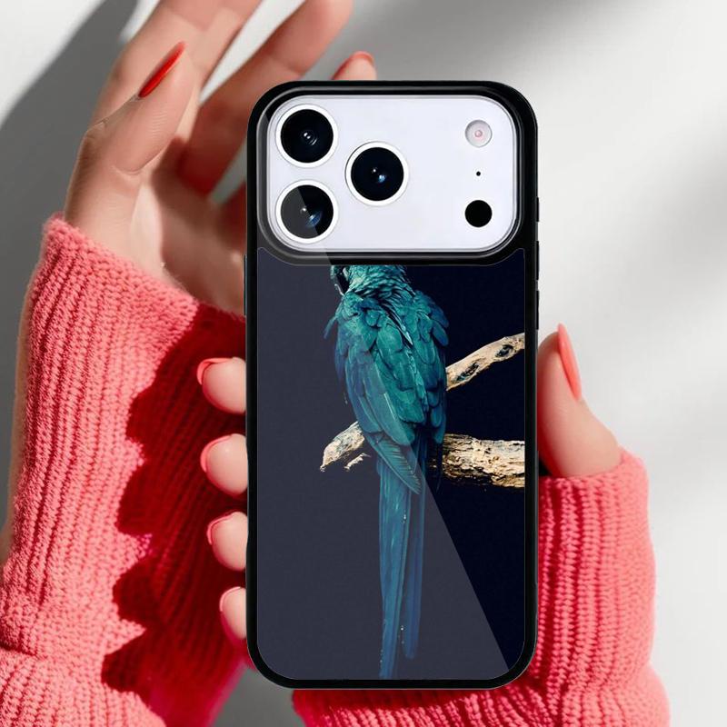Cute Adorable Parrot Bird Phone Case for iPhone 17 16 15 14 13 Pro Max Back Cover for 12 11 Pro Coque