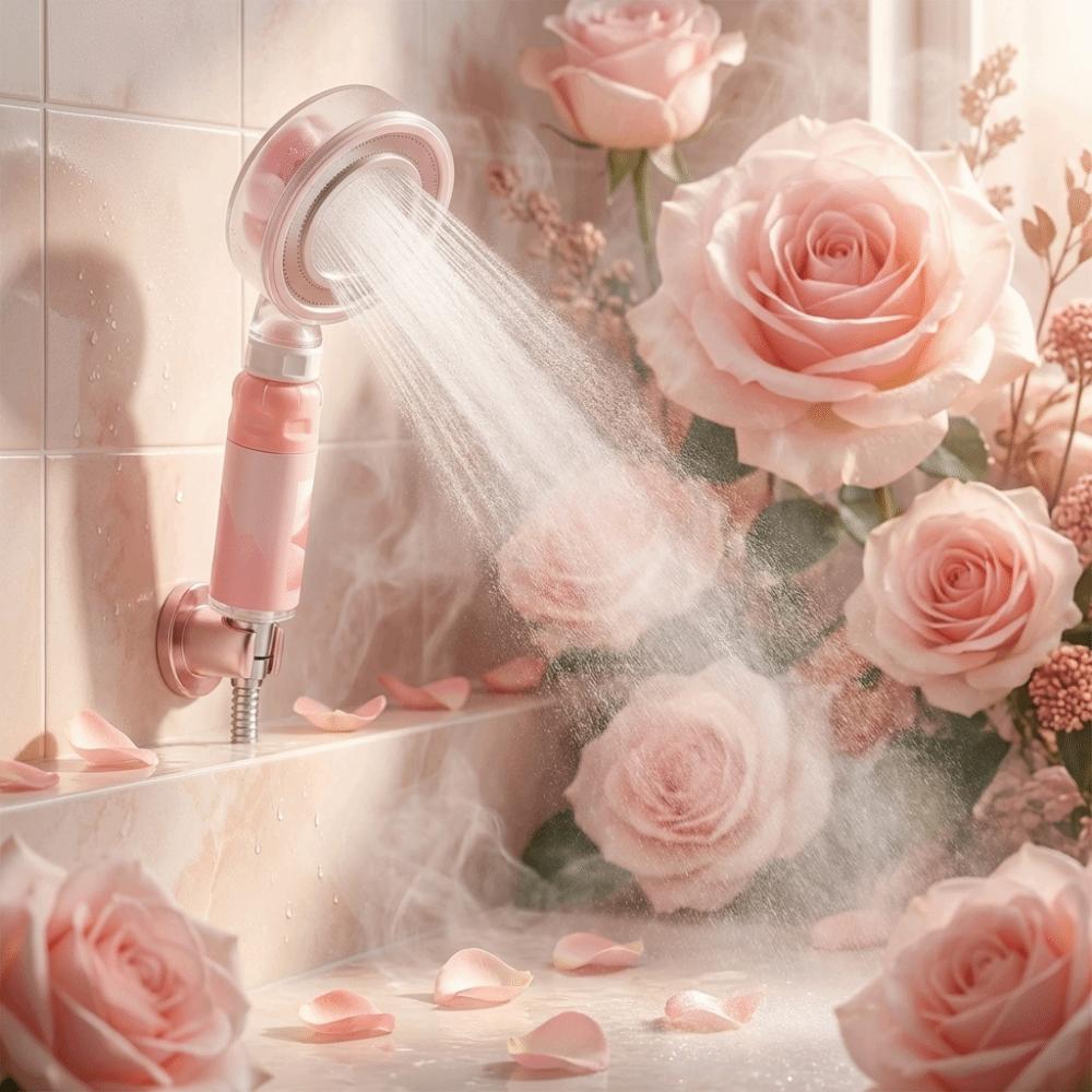 Pressurized Design Shower Head With Water Filter Skin Care Showerhead Daily Bathing