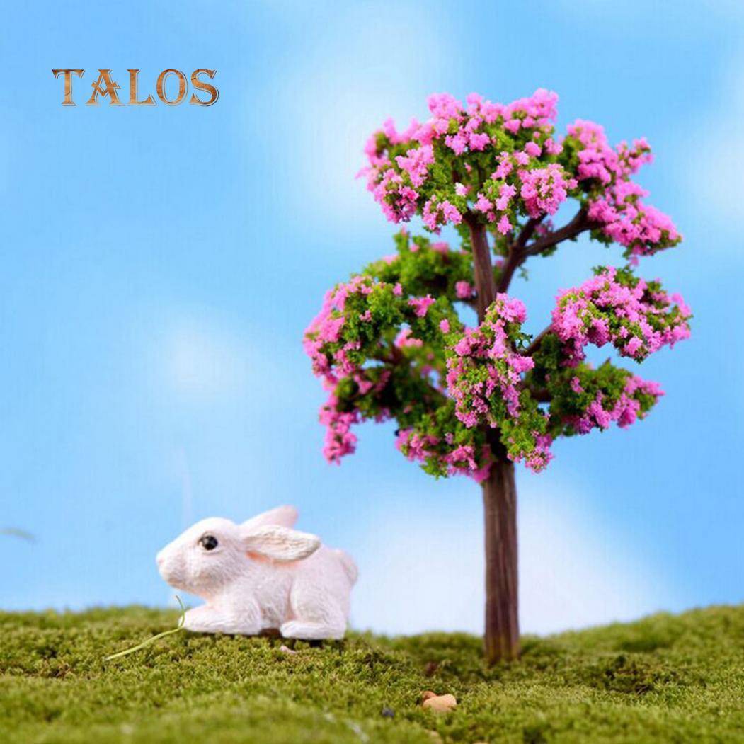 

Миниатюрное цветущее дерево для кукольного домика или мини-сада Red Flower Tree