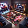 1PC Custom Name Day Dead Celebration Theme Floor Mat Ideal for Living Room, Game Rooms, Office, Bedroom,Floor Mat Playful Design