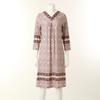 Floral Print Border Sleep Dress Wgn372w 