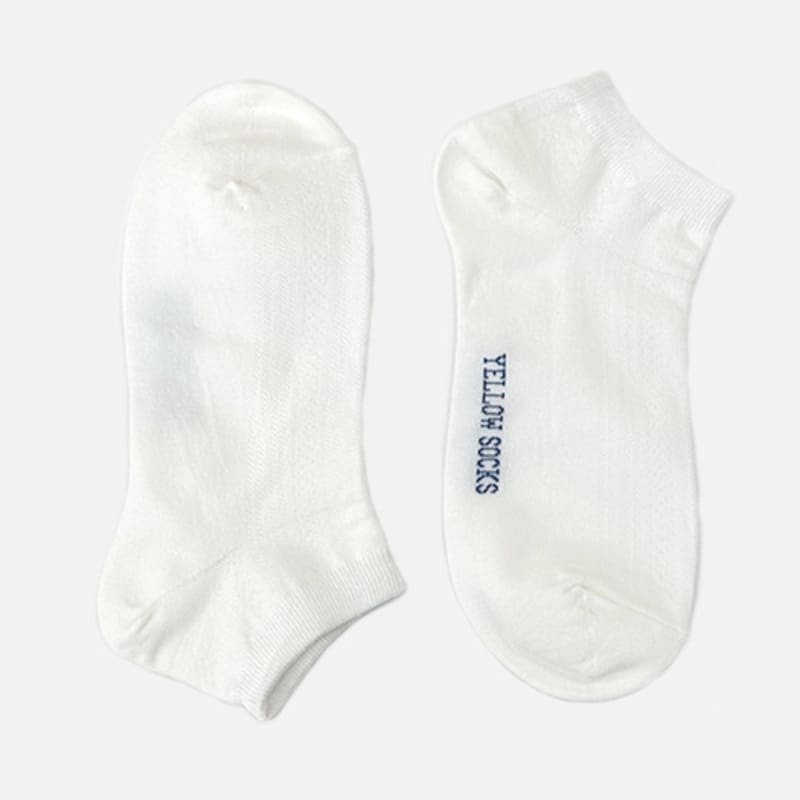 YELLOWSOCKS ANKLE SOCKS PUNCHING WHITE