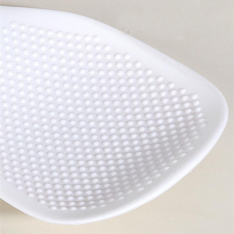 Silicone Rice Spoon Paddle with Wooden Handle Nonstick Heat Resistant Anti-scalding Rice Scooper Hanging Rice Cooker Spatula