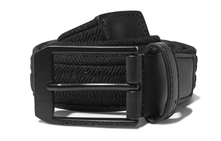 Under Armour Under Armour, Golf Polyester Leather Belts Unisex Black 3.5cm 1361569-001 30