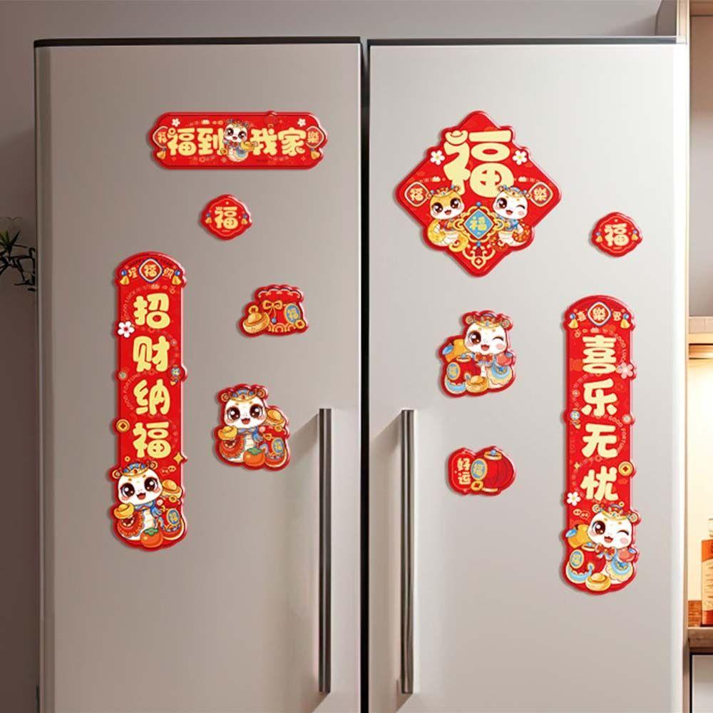 Cartoon Snake Year Refrigerator Magnet Celebrating Car Fridge Stickers  Wedding Celebration