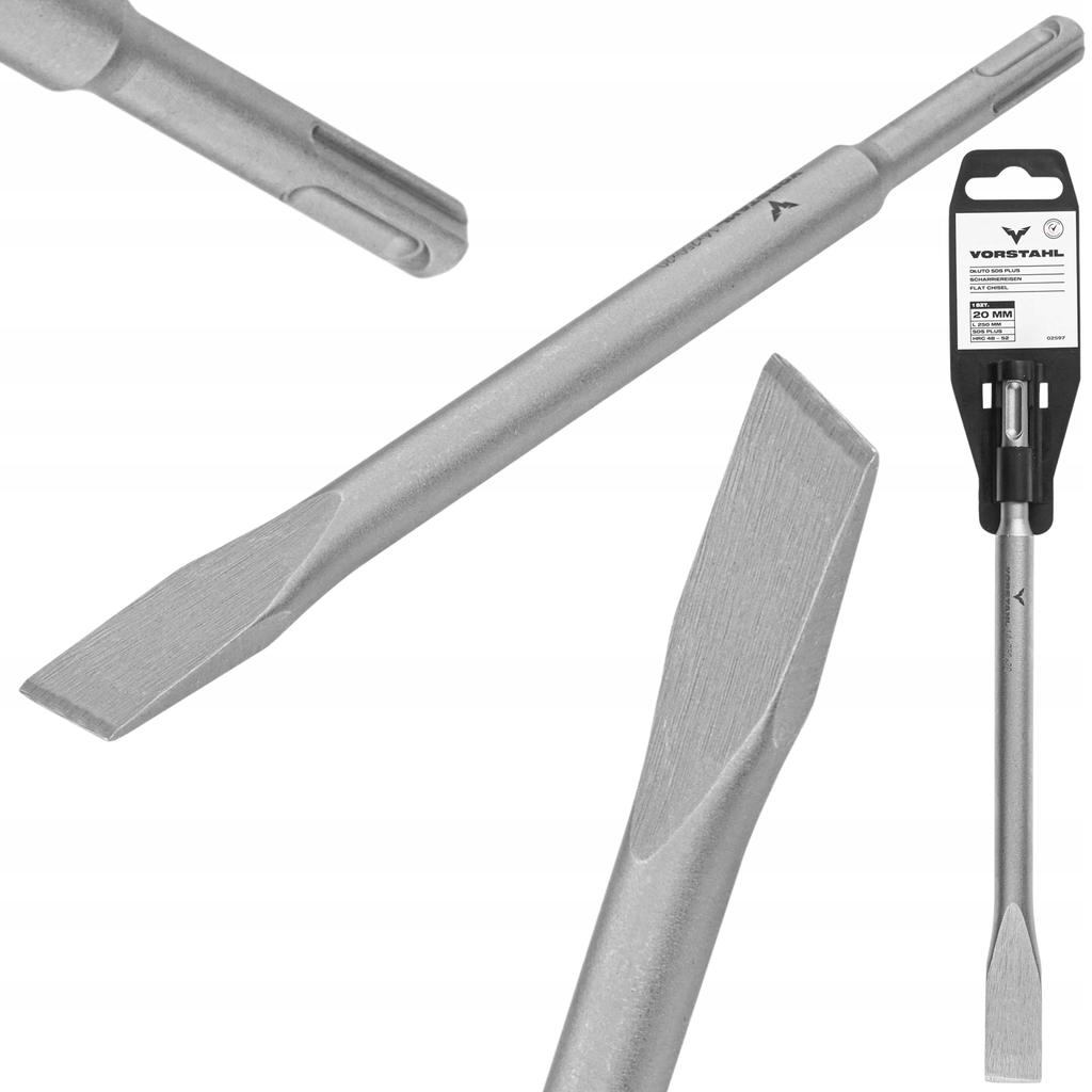 SDS PLUS Chisel for Concrete, Masonry, Stone, 20x250mm Vorstahl