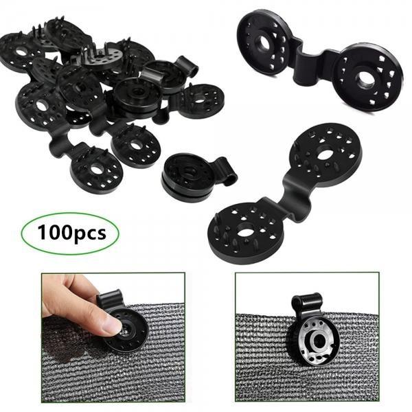 50/100Pcs Shade Cloth Plastic Clips for Sun Shade Net Anti Bird Netting Garden Netting Sunshade Net Clip