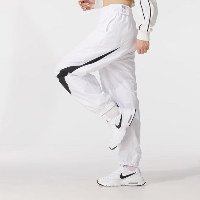 New Nike Casual Pants Women's White/Black HV2358-100