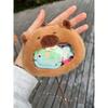 Cute Plush Change Bag Creative Cartoon Capybara Portable Lipstick Earphone Bag Messenger Bag