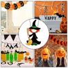Witch Stained Glass Halloween Witch Decor Riding Moon 2D Witch On Moon Decor Acrylic Home Witch Gothic Decor For Bedroom Kitchen