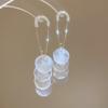 Silver needle round shell fringed earrings seaside vacation style temperament earrings fashion high sense versatile earrings wholesale