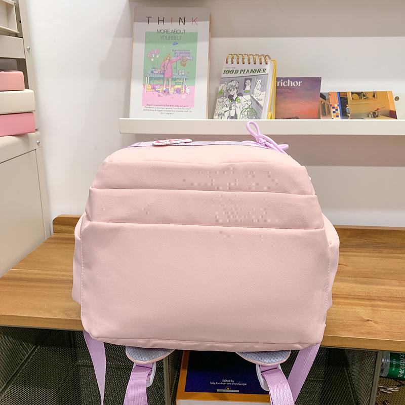 Middle School Student Schoolbag Women's Lightweight Backpack Cartoon Cat Large Capacity Backpack