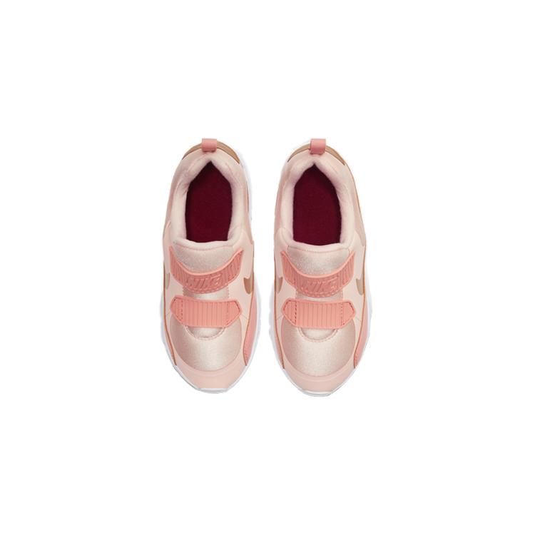 New Nike Air Max Tiny 90 Cushioning Low Top Kids Lifestyle Shoes White Pink Children Aged 3 7 Years Old 881927-605