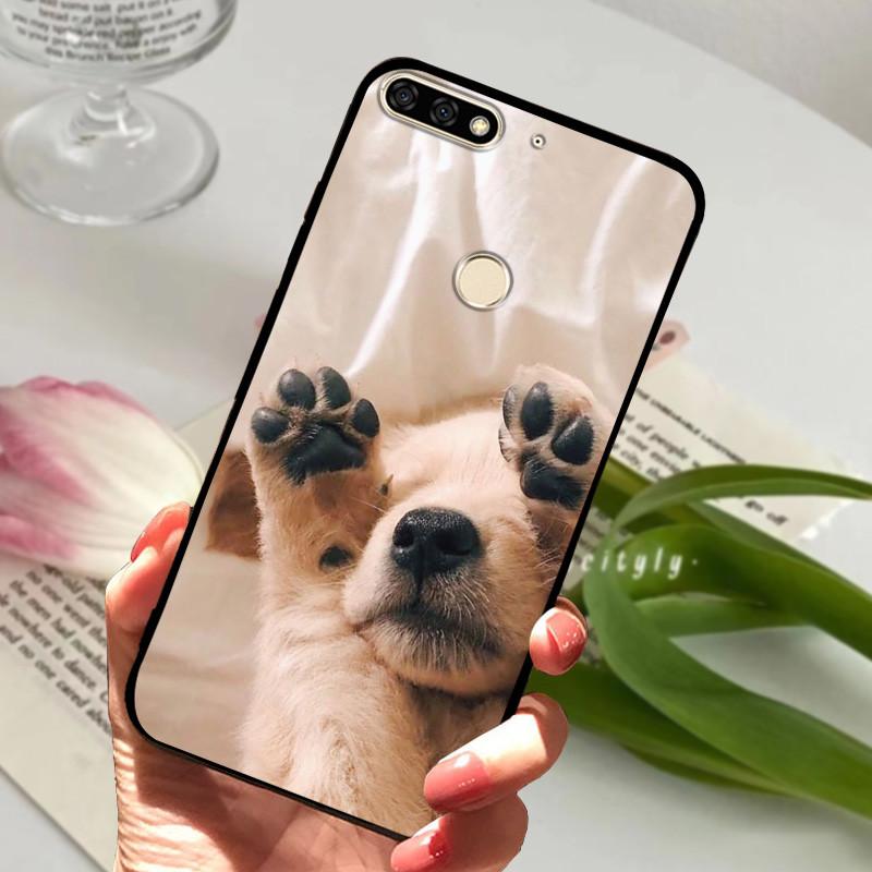 For Huawei Honor 7C Pro Case LND-L29 Silicone Shockproof Soft TPU Phone Cover For Huawei Honor 7C 5.99" Funda Honor7CPro Cartoon