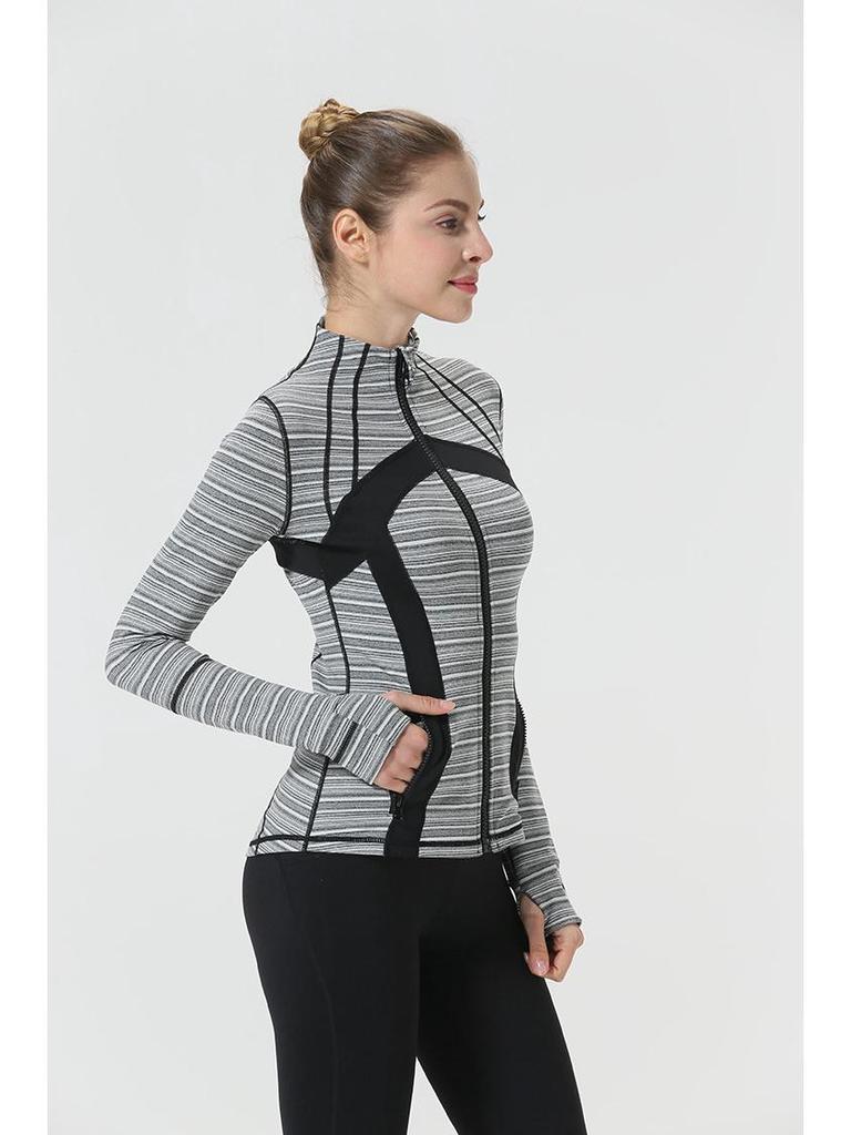 Women's Swift Speed Quick-Dry Stand Collar Sport Jacket for Yoga, Running, and Dance